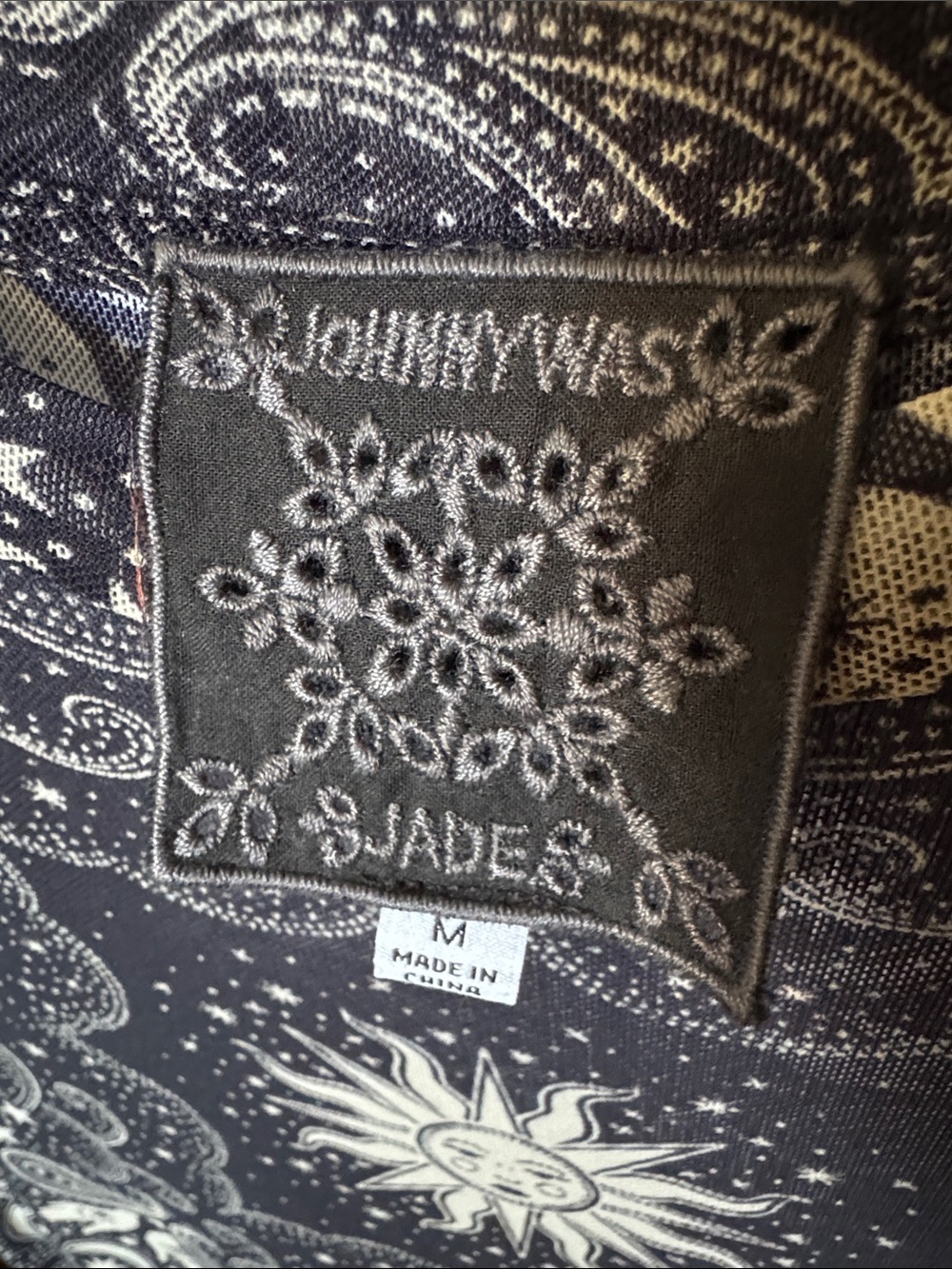 Johnny Was Paisley Celestial Tiered Sheer Midi Dress - Picture 3 of 7